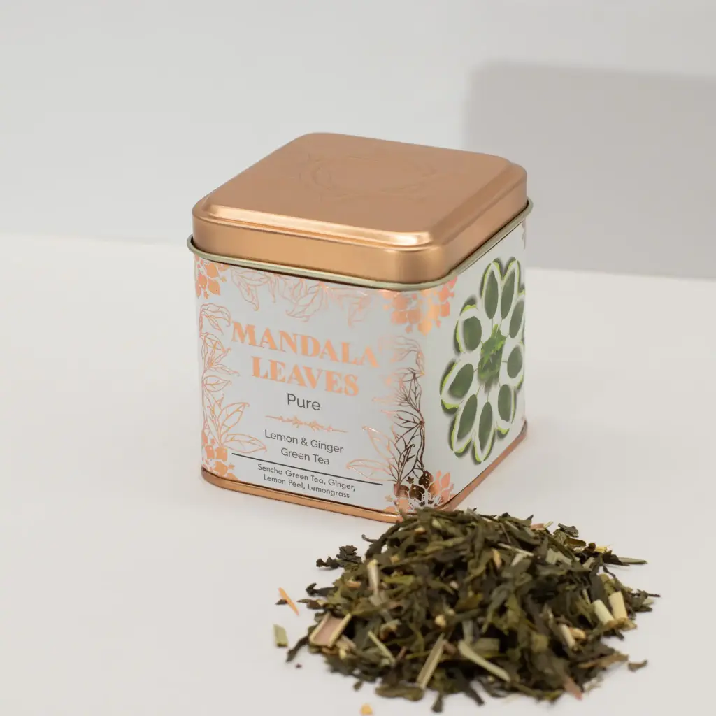 50g Classic Green Tea with Lemon and Ginger | www.artisangoods.co.uk 5