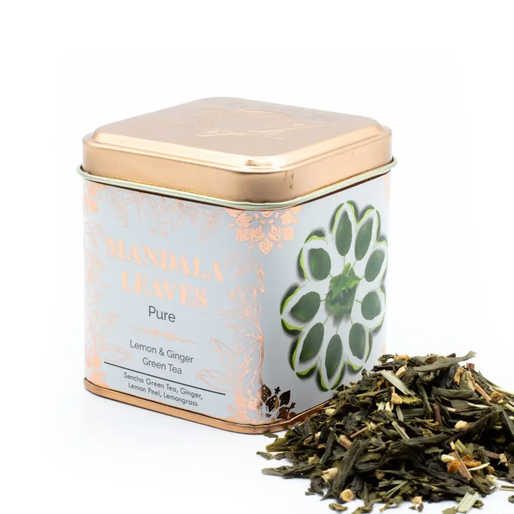50g Classic Green Tea with Lemon and Ginger | www.artisangoods.co.uk