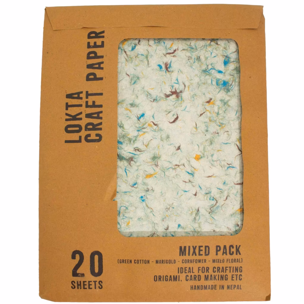 A4 – Lokta Craft Paper (20 sheet pack) – Mixed Pack (Green Cotton – Marigold – Cornfower – Mixed Floral) | www.artisangoods.co.uk 2 A4 – Lokta Craft Paper (20 sheet pack) – Mixed Pack (Green Cotton – Marigold – Cornfower – Mixed Floral) | www.artisangoods.co.uk 2