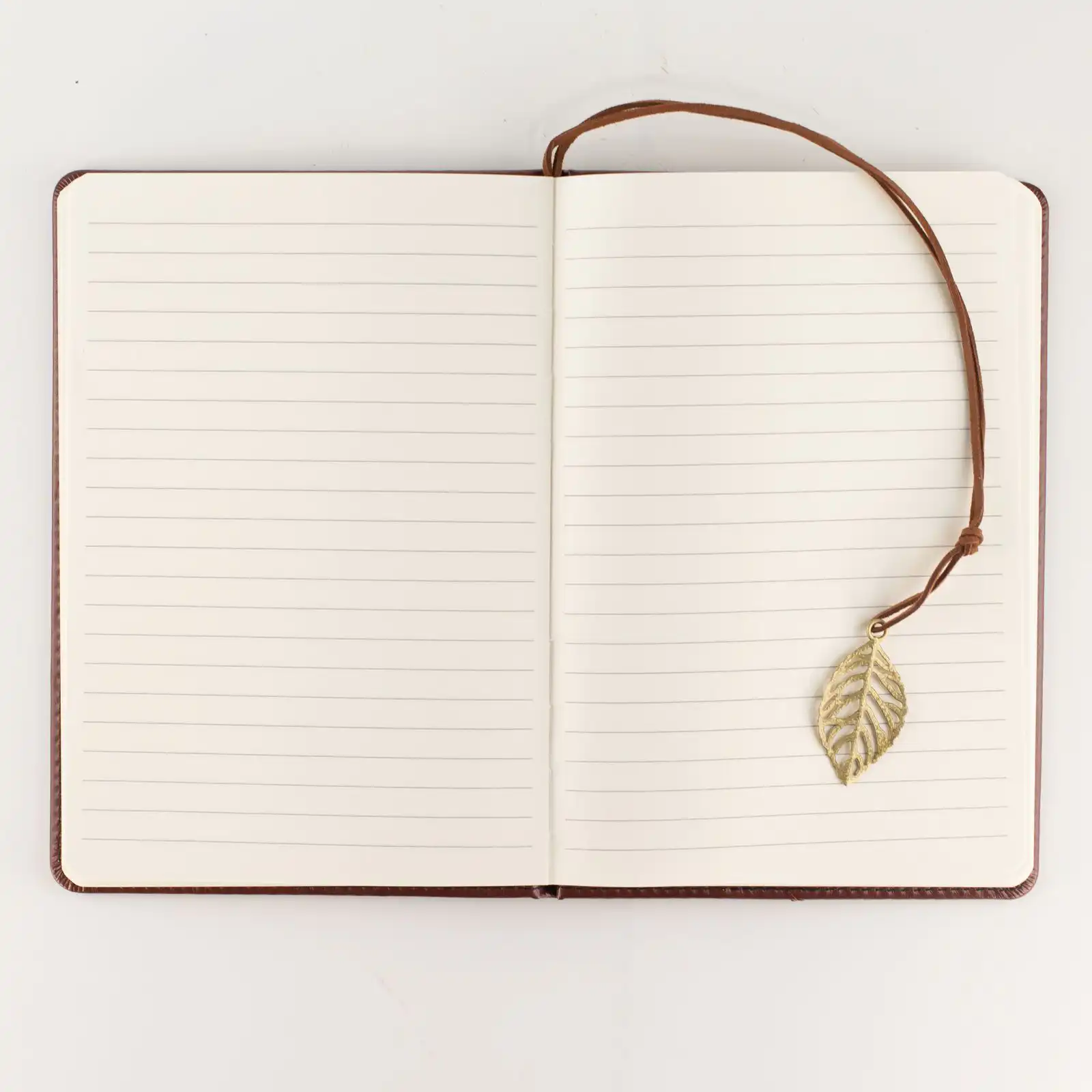 A5 Intention Note Book - LCD Wipe Screen - Brown Leather Effect - 160 Pages