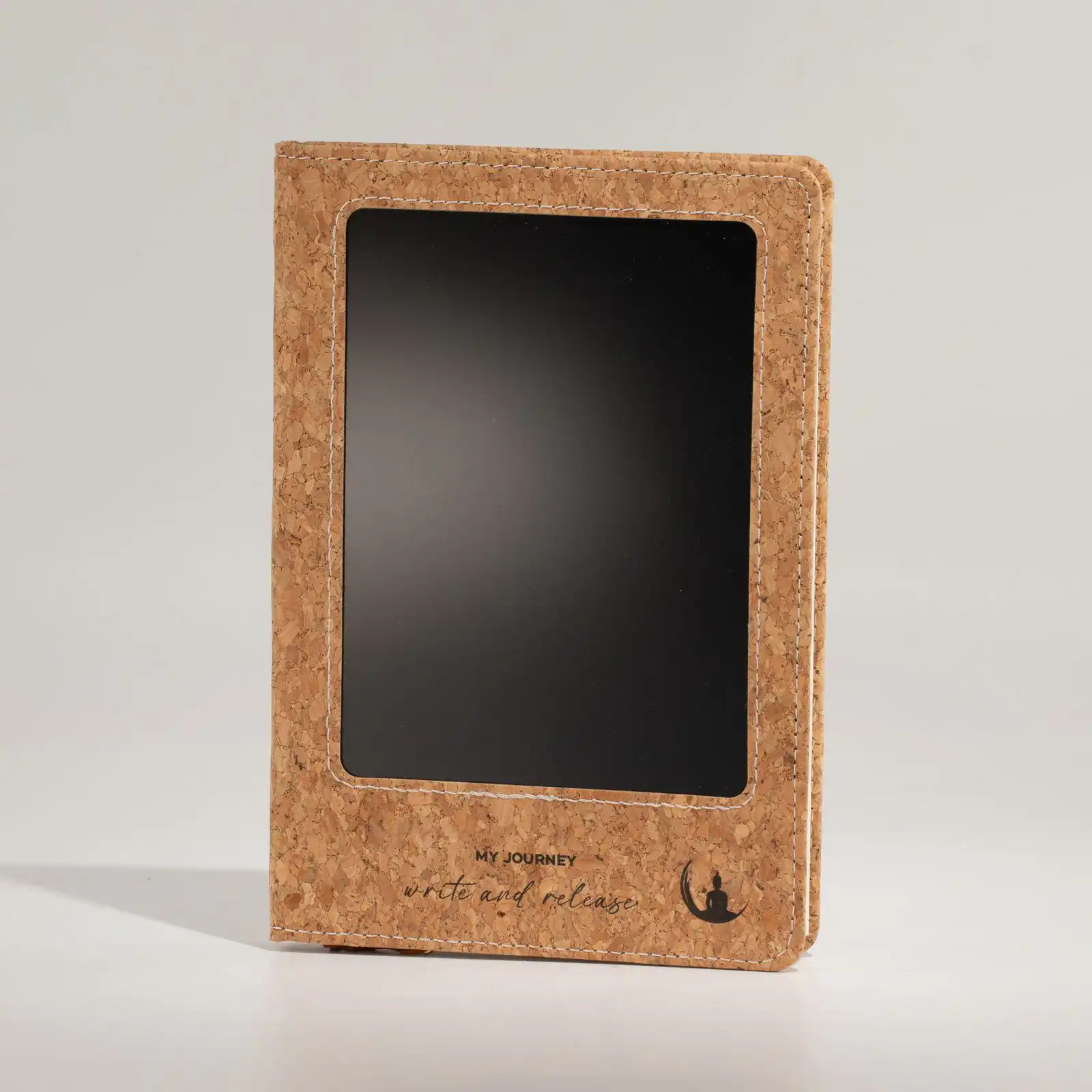 A5 Intention Note Book - LCD Wipe Screen - Cork Leather Effect - 160 Pages