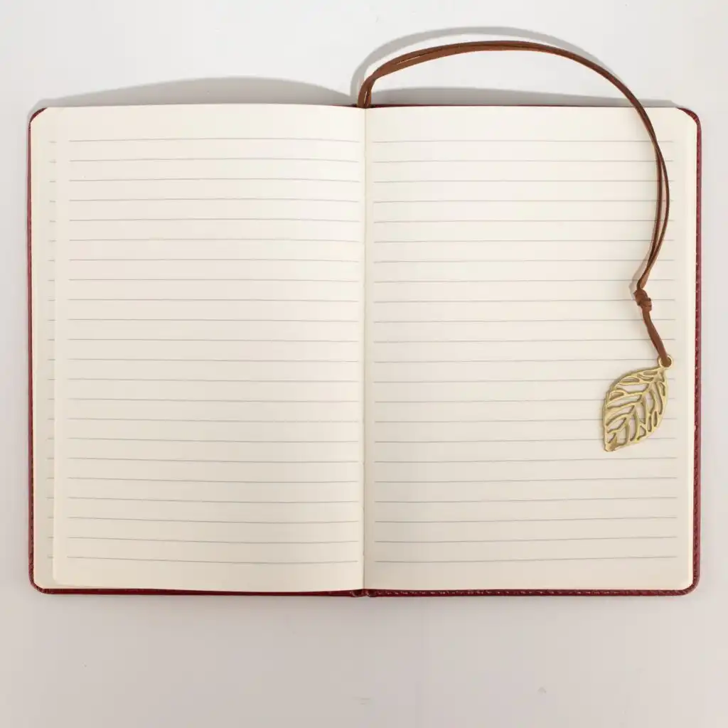 A5 Intention Note Book - LCD Wipe Screen - Red Leather Effect - 160 Pages