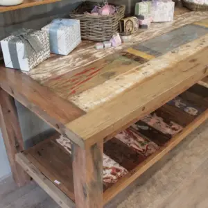 A&C 2.2m Standard Table with top shelf | www.artisangoods.co.uk 3