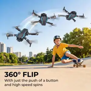 AeroDroax F2 Drone with 1080P Camera, Mini Quadcopter, Black (249 g)