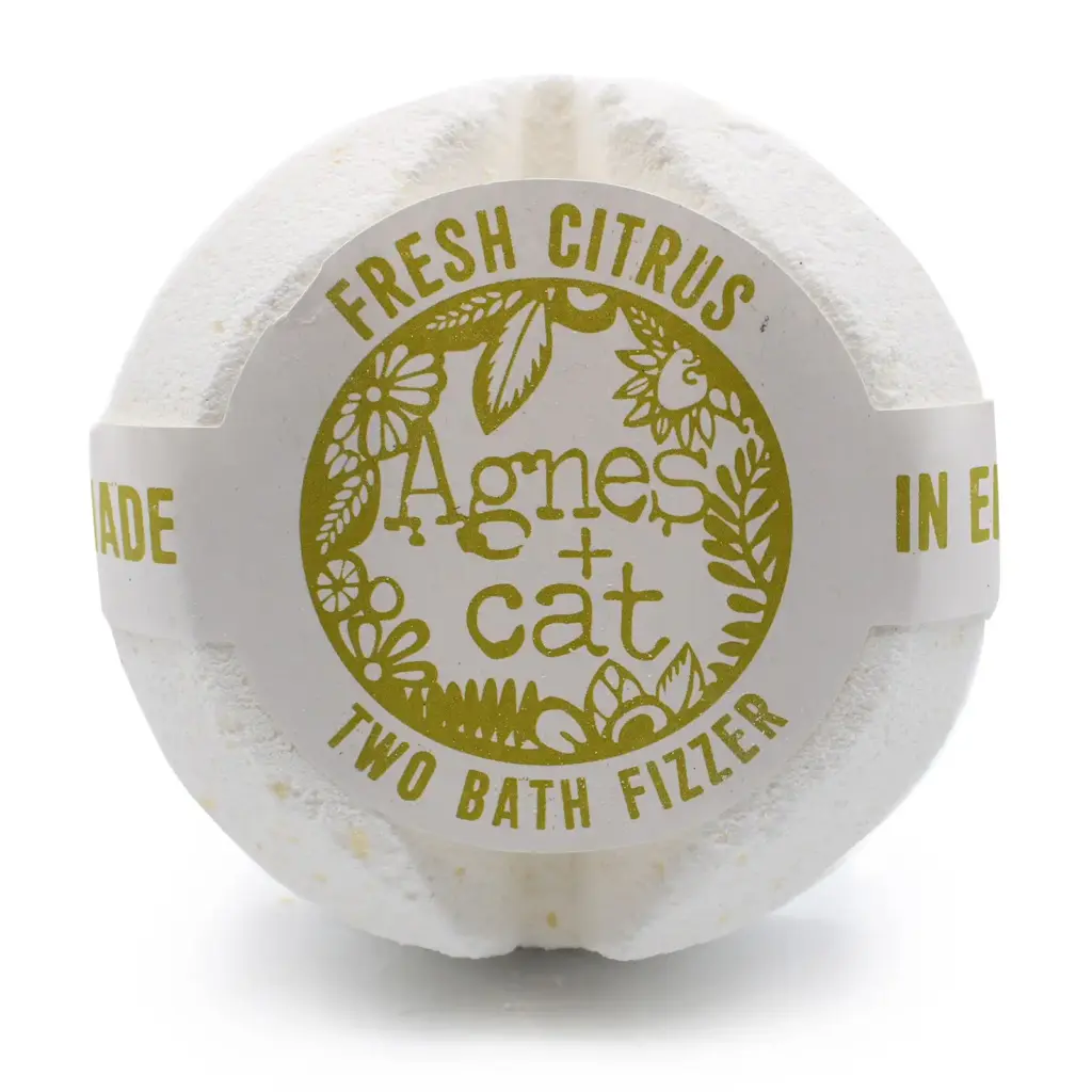 Agnes + Cat Bath Fizzer – Fresh Citrus | www.artisangoods.co.uk