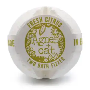 Agnes + Cat Bath Fizzer – Fresh Citrus | www.artisangoods.co.uk 1