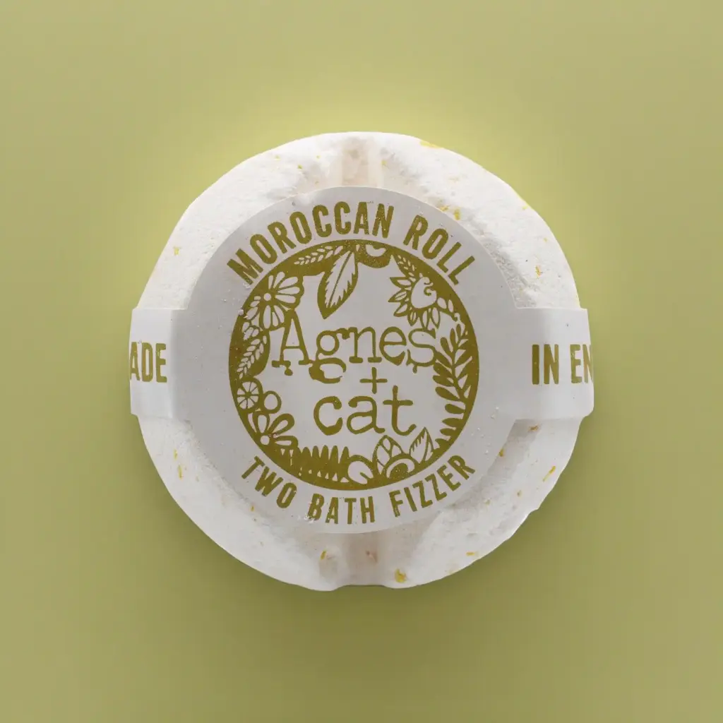 Agnes + Cat Bath Fizzer – Moroccan Roll | www.artisangoods.co.uk 2