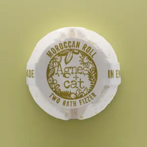 Agnes + Cat Bath Fizzer – Moroccan Roll | www.artisangoods.co.uk 2