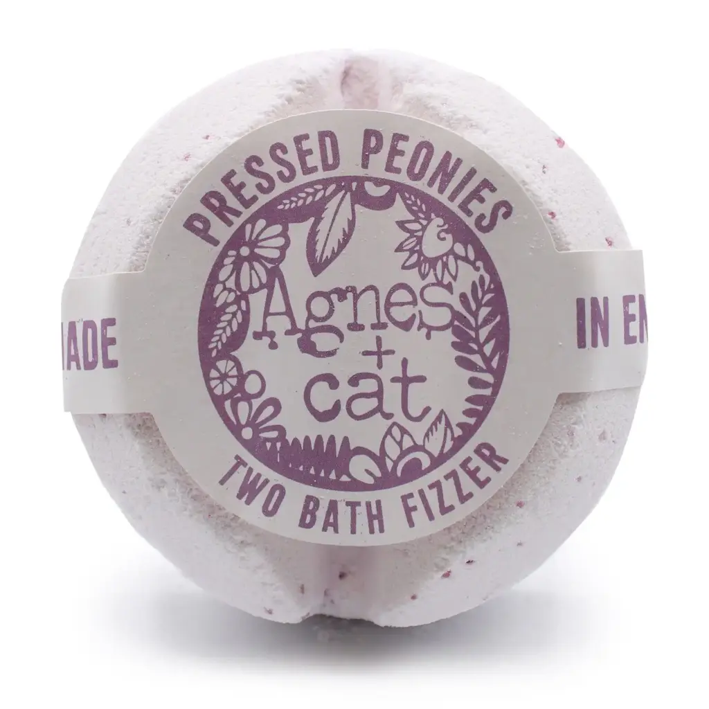 Agnes + Cat Bath Fizzer – Pressed Peonies | www.artisangoods.co.uk