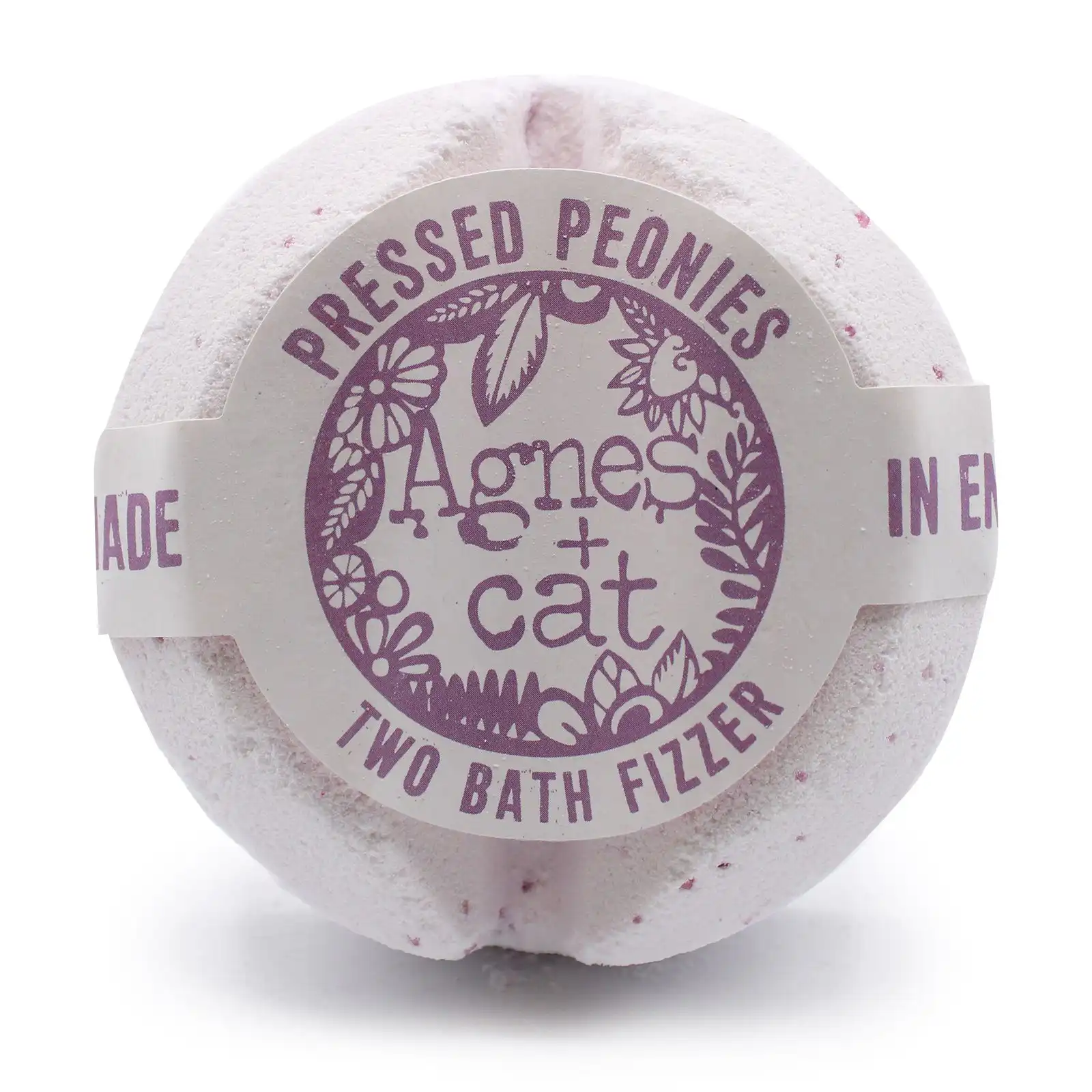 Agnes + Cat Bath Fizzer – Pressed Peonies | www.artisangoods.co.uk 2 Agnes + Cat Bath Fizzer – Pressed Peonies | www.artisangoods.co.uk 1