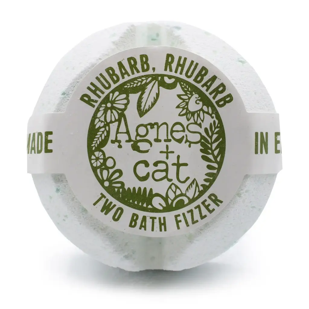 Agnes + Cat Bath Fizzer – Rhubarb Rhubarb | www.artisangoods.co.uk 2