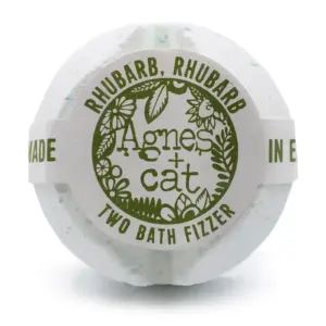 Agnes + Cat Bath Fizzer – Rhubarb Rhubarb | www.artisangoods.co.uk 2