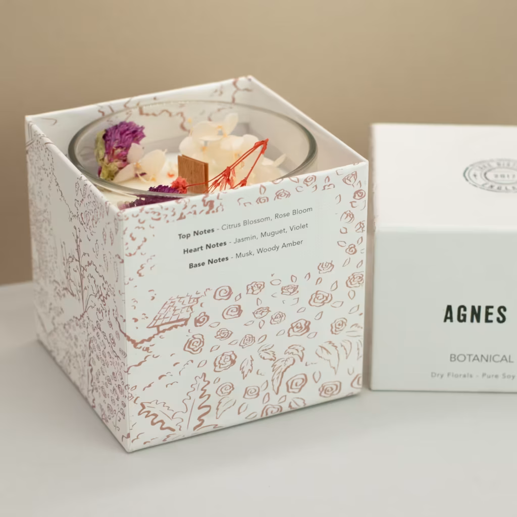 Agnes + Cat Botanical Soy Wax Candle – Roses of Sawrey | www.artisangoods.co.uk 3 Agnes + Cat Botanical Soy Wax Candle – Roses of Sawrey | www.artisangoods.co.uk 3