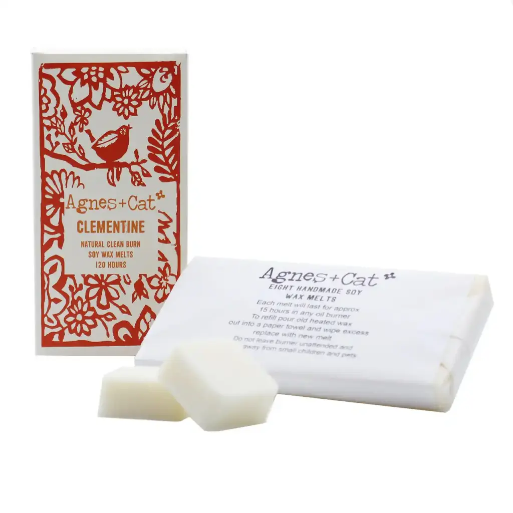 Agnes + Cat Box of 8 Wax Melts – Clementine | www.artisangoods.co.uk