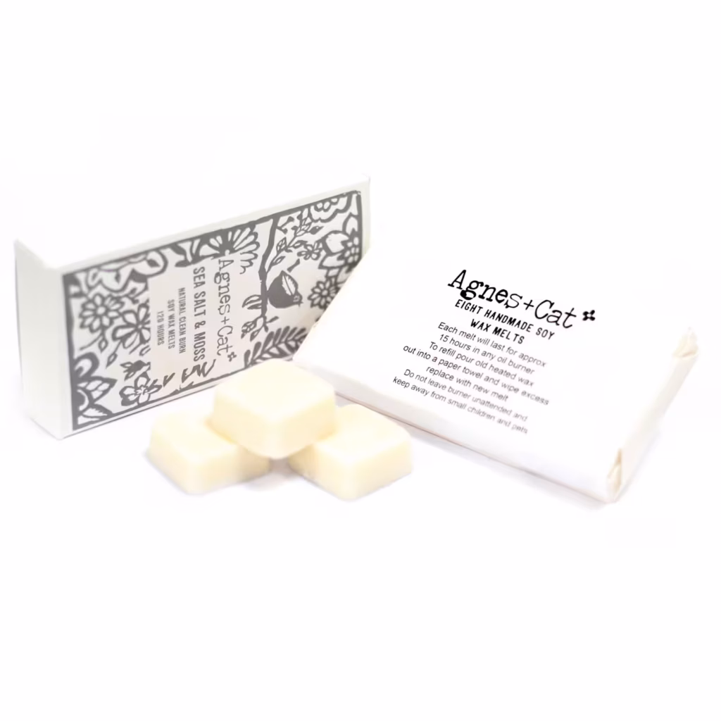 Agnes + Cat Box of 8 Wax Melts – Seasalt + Moss | www.artisangoods.co.uk 2