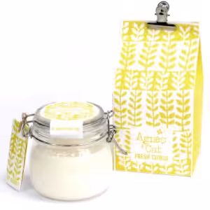 Agnes + Cat Kilner Jar Candle – Fresh Citrus | www.artisangoods.co.uk