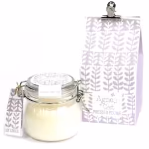 Agnes + Cat Kilner Jar Candle – Pressed Peonies | www.artisangoods.co.uk