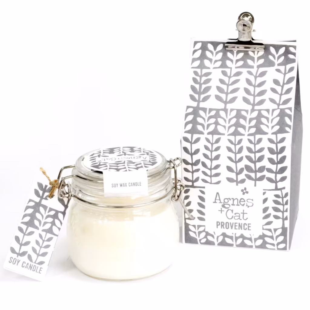 Agnes + Cat Kilner Jar Candle – Provence | www.artisangoods.co.uk