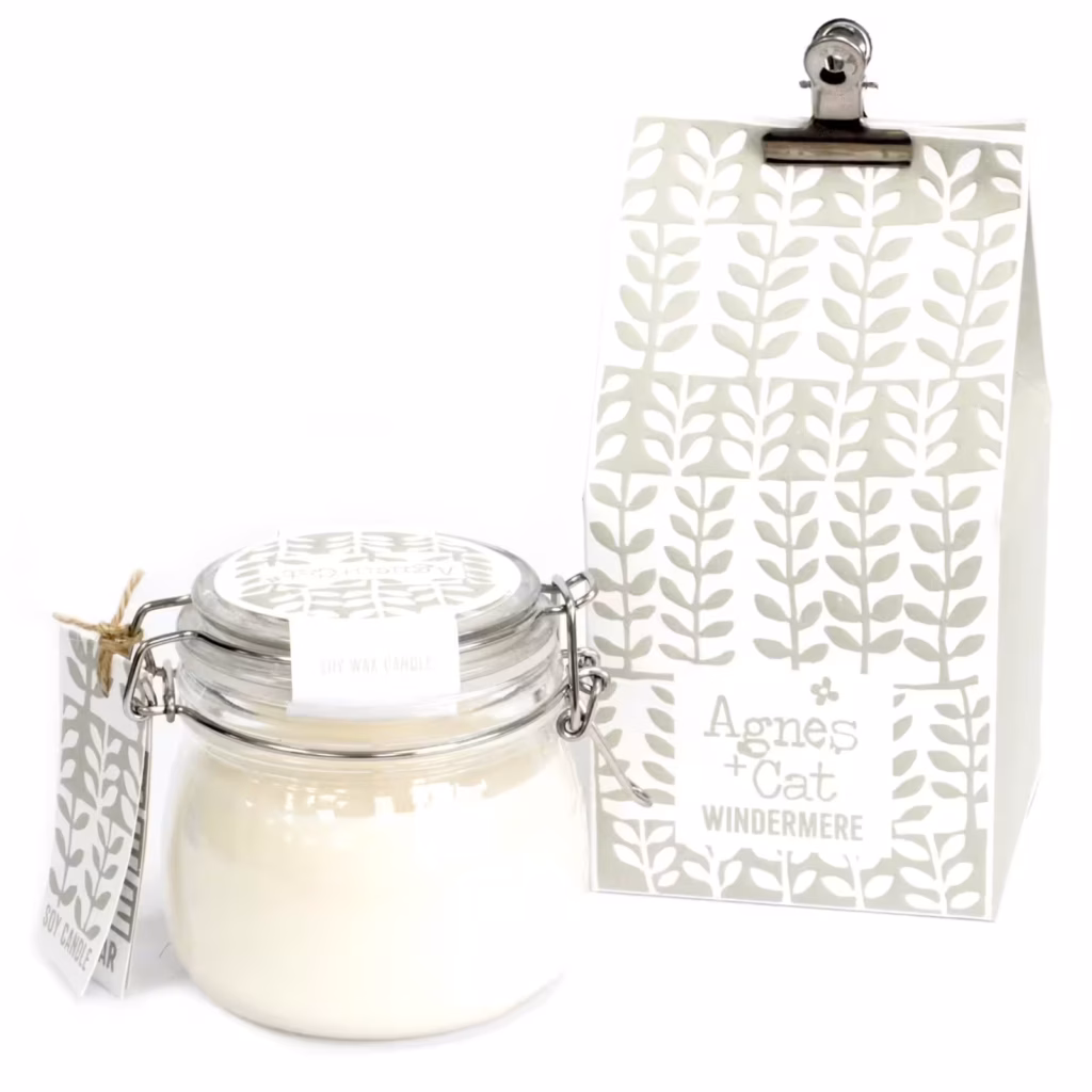 Agnes + Cat Kilner Jar Candle – Windermere | www.artisangoods.co.uk