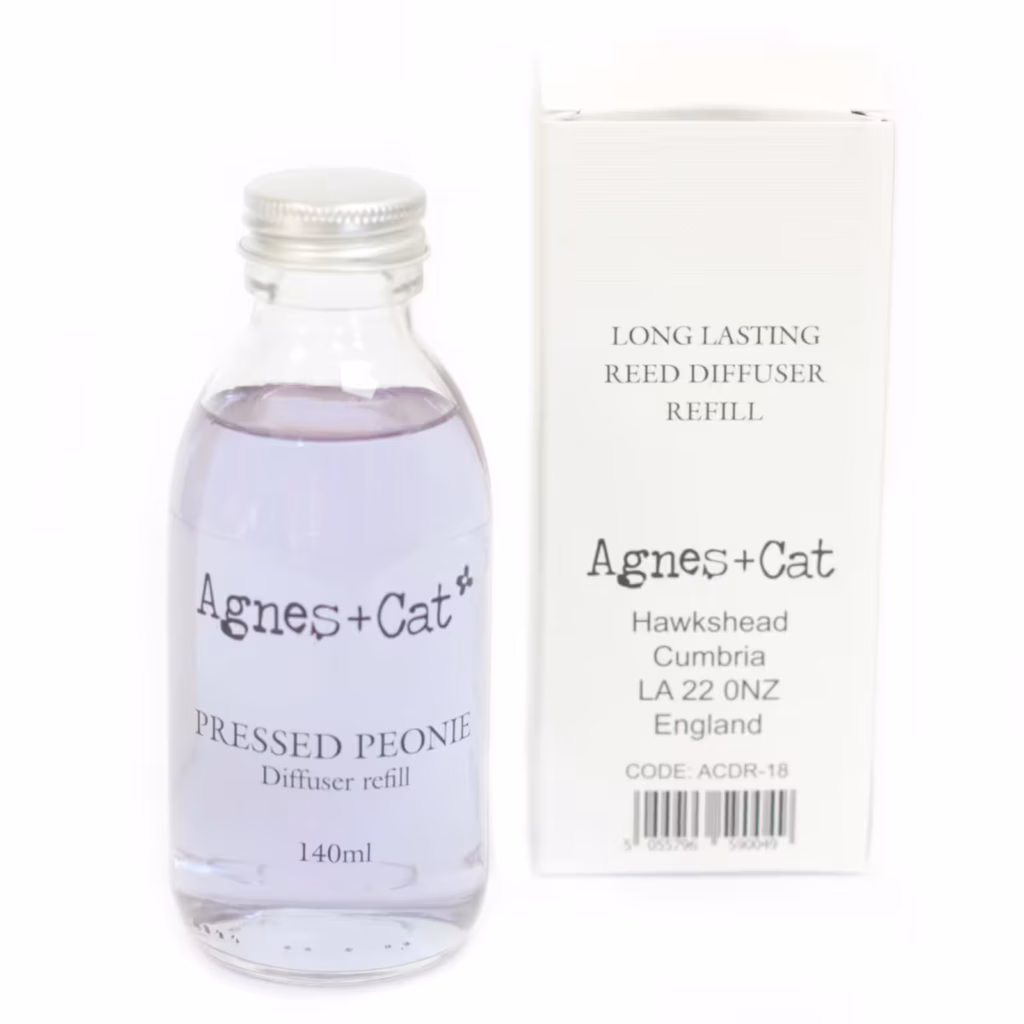 Agnes + Cat Reed Diffuser Refill – Pressed Peonies 150ml | www.artisangoods.co.uk 5 Agnes + Cat Reed Diffuser Refill – Pressed Peonies 150ml | www.artisangoods.co.uk 5