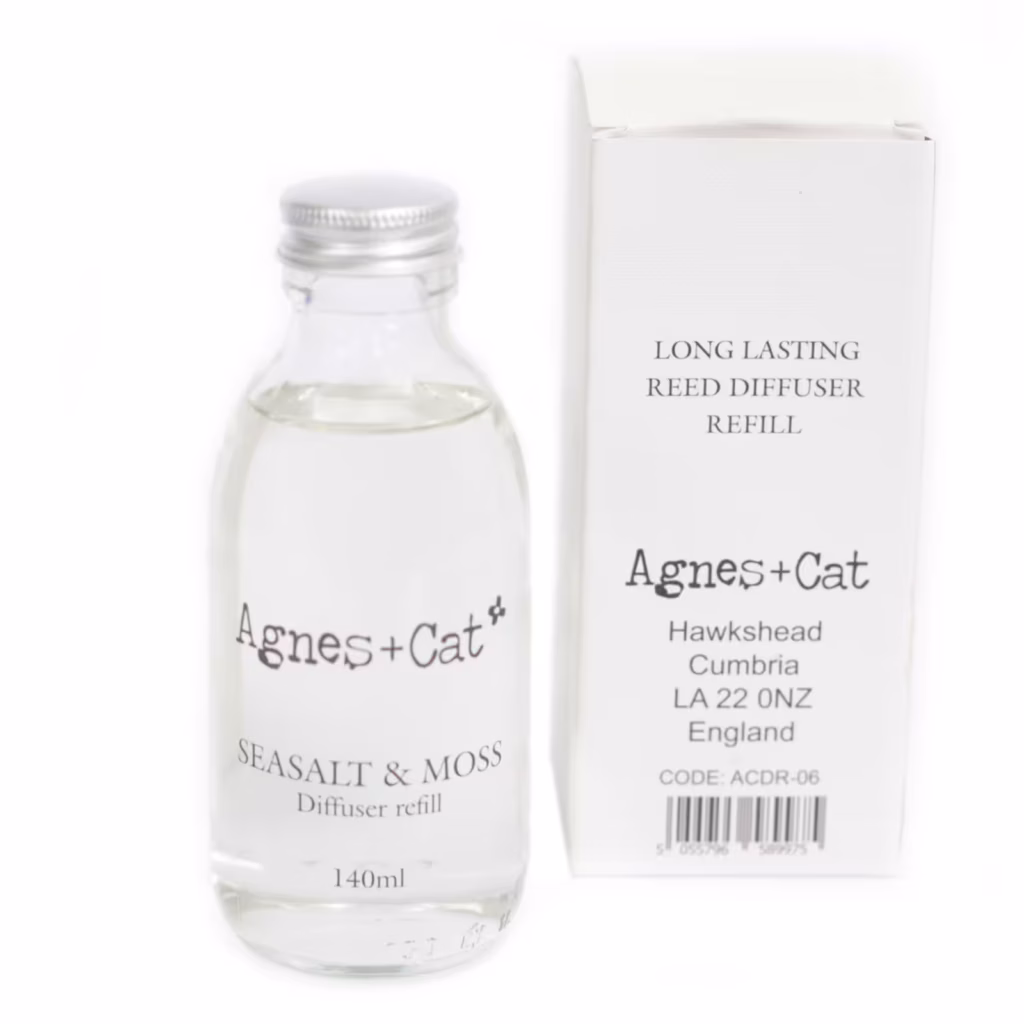 Agnes + Cat Reed Diffuser Refill – Seasalt and Moss 150ml | www.artisangoods.co.uk 3