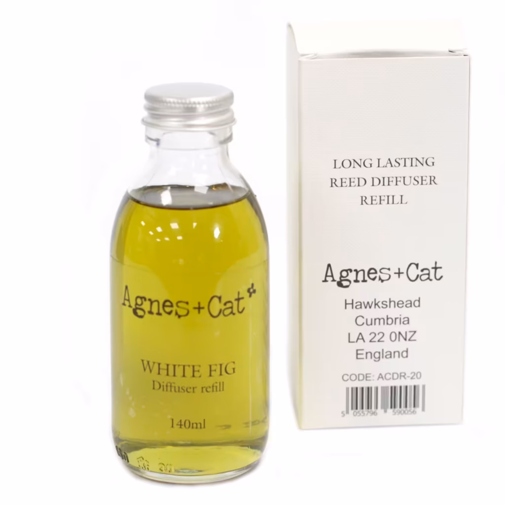 Agnes + Cat Reed Diffuser Refill – White Fig 150ml | www.artisangoods.co.uk 5 Agnes + Cat Reed Diffuser Refill – White Fig 150ml | www.artisangoods.co.uk 5