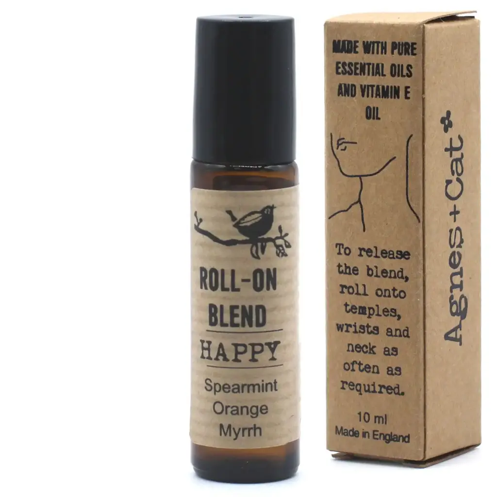 Agnes + Cat Roll On Essential Oil Blend – HAPPY | www.artisangoods.co.uk 4
