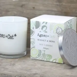Agnes + Cat Votive Candle - Velvet Moon