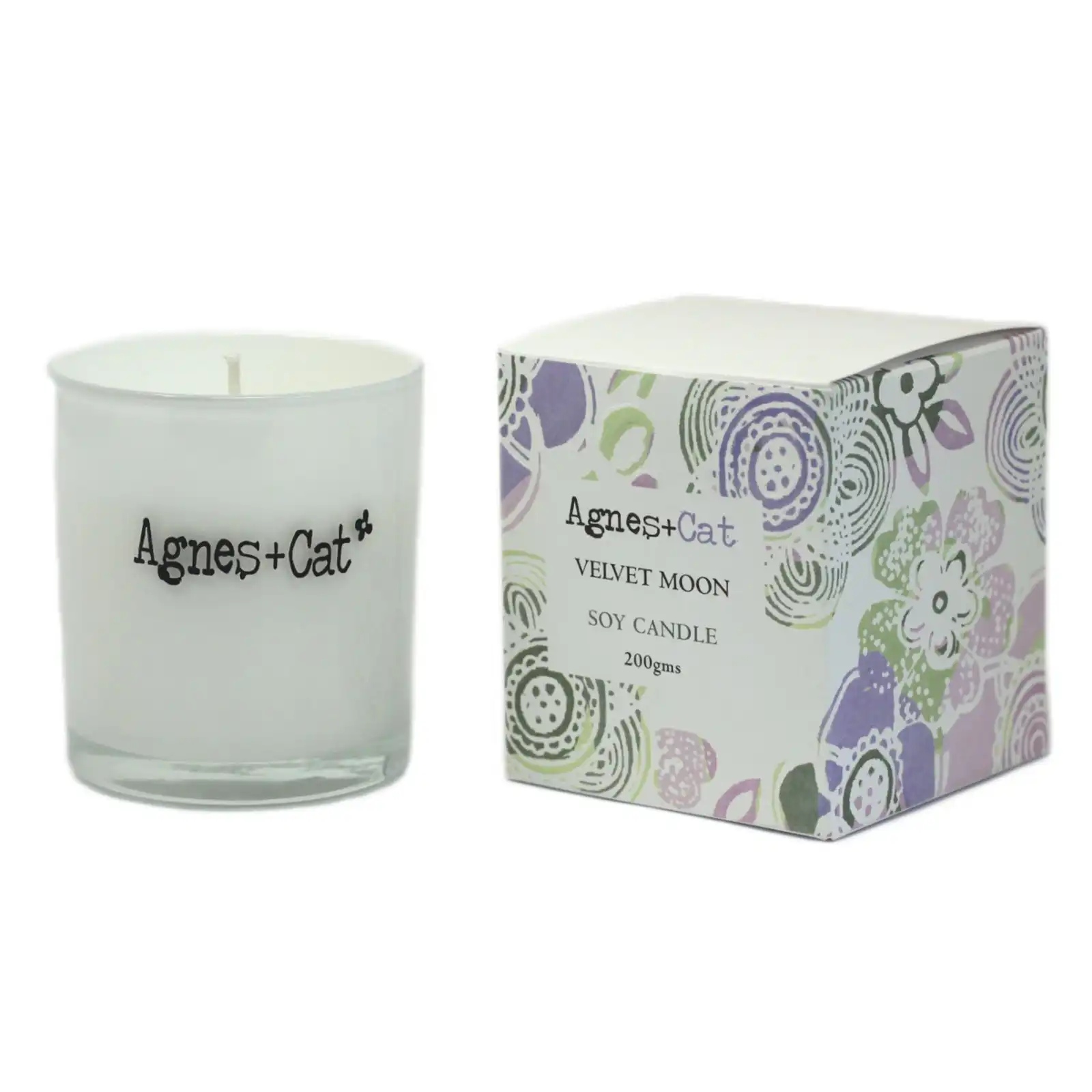Agnes + Cat Votive Candle - Velvet Moon