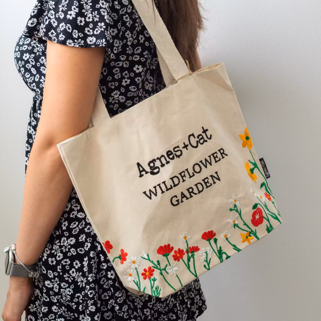 Agnes + Cat Wildflower Garden with Red Flowers | www.artisangoods.co.uk 4