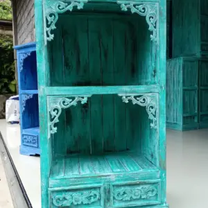 Albasia Bathroom Cabinet – Turquoise wash | www.artisangoods.co.uk 4
