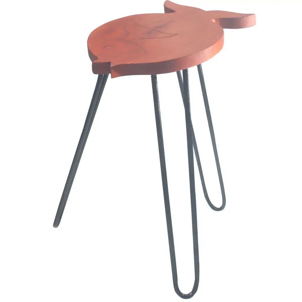 Albasia Wood Fish Stand – Terracotta | www.artisangoods.co.uk