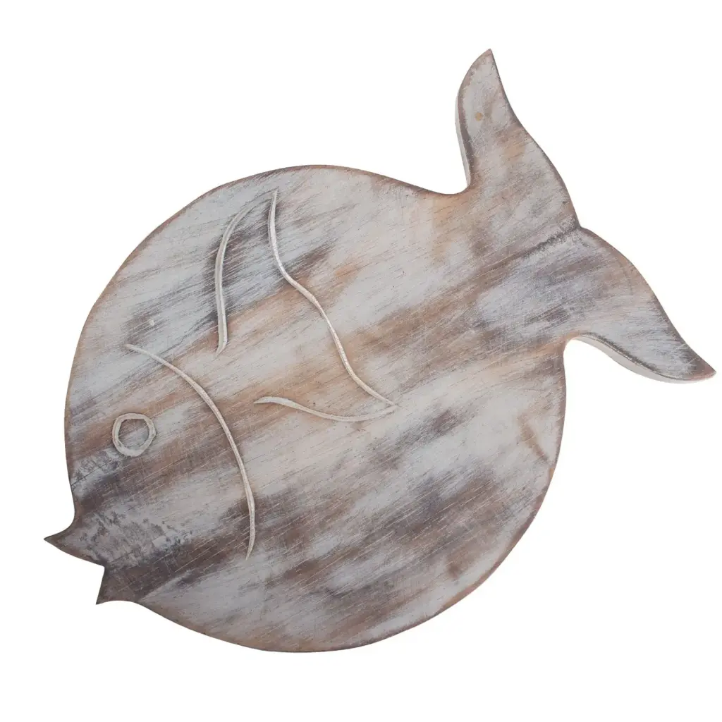 Albasia Wood Fish Stand – Whitewash | www.artisangoods.co.uk 5