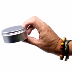 Aluminium Tin Box Round with Screw Top – 70x35mm | www.artisangoods.co.uk 2