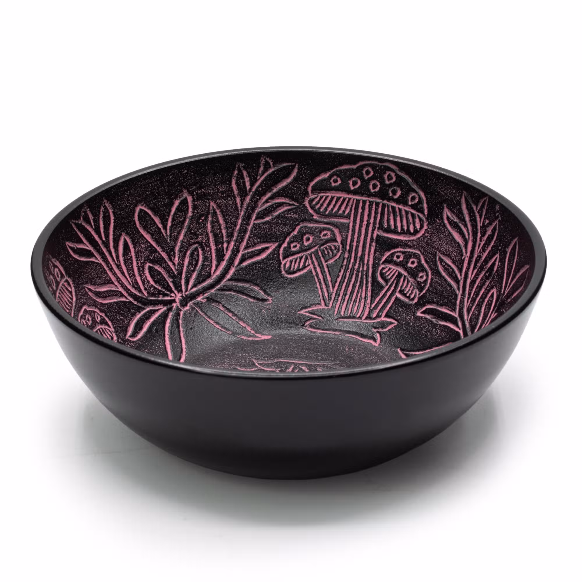 Aluminum Singing Bowl – Magic Mushroom – Pink (20cm) | www.artisangoods.co.uk 1