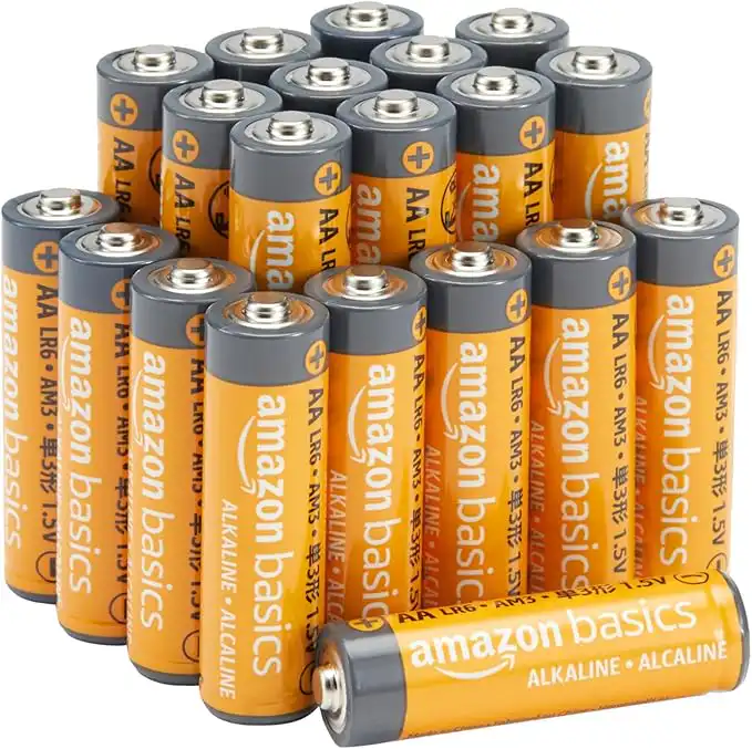 Amazon Basics 20-Pack AA Alkaline High-Performance Batteries 1.5 V