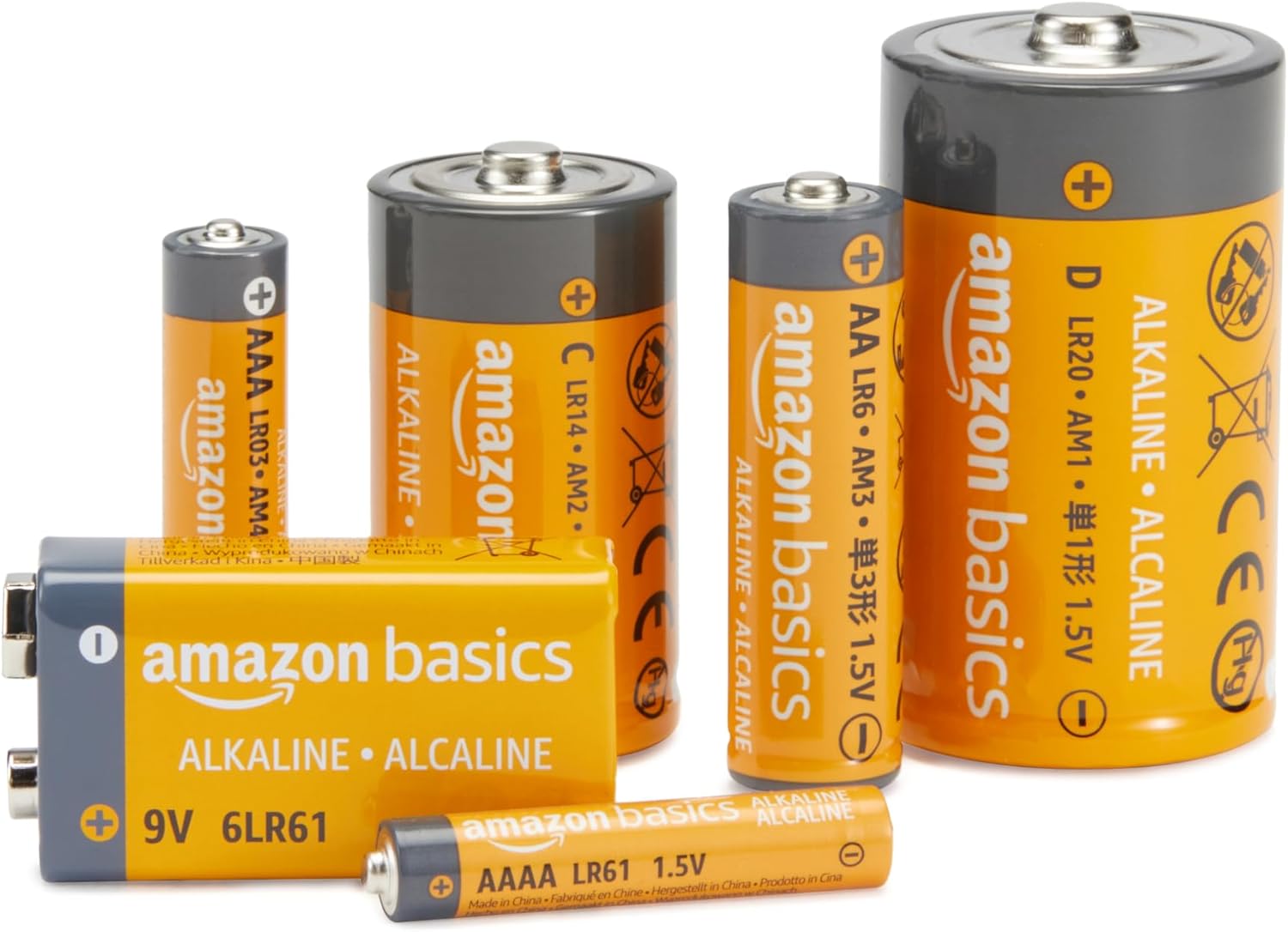 Amazon Basics 20-Pack AA Alkaline High-Performance Batteries 1.5 V