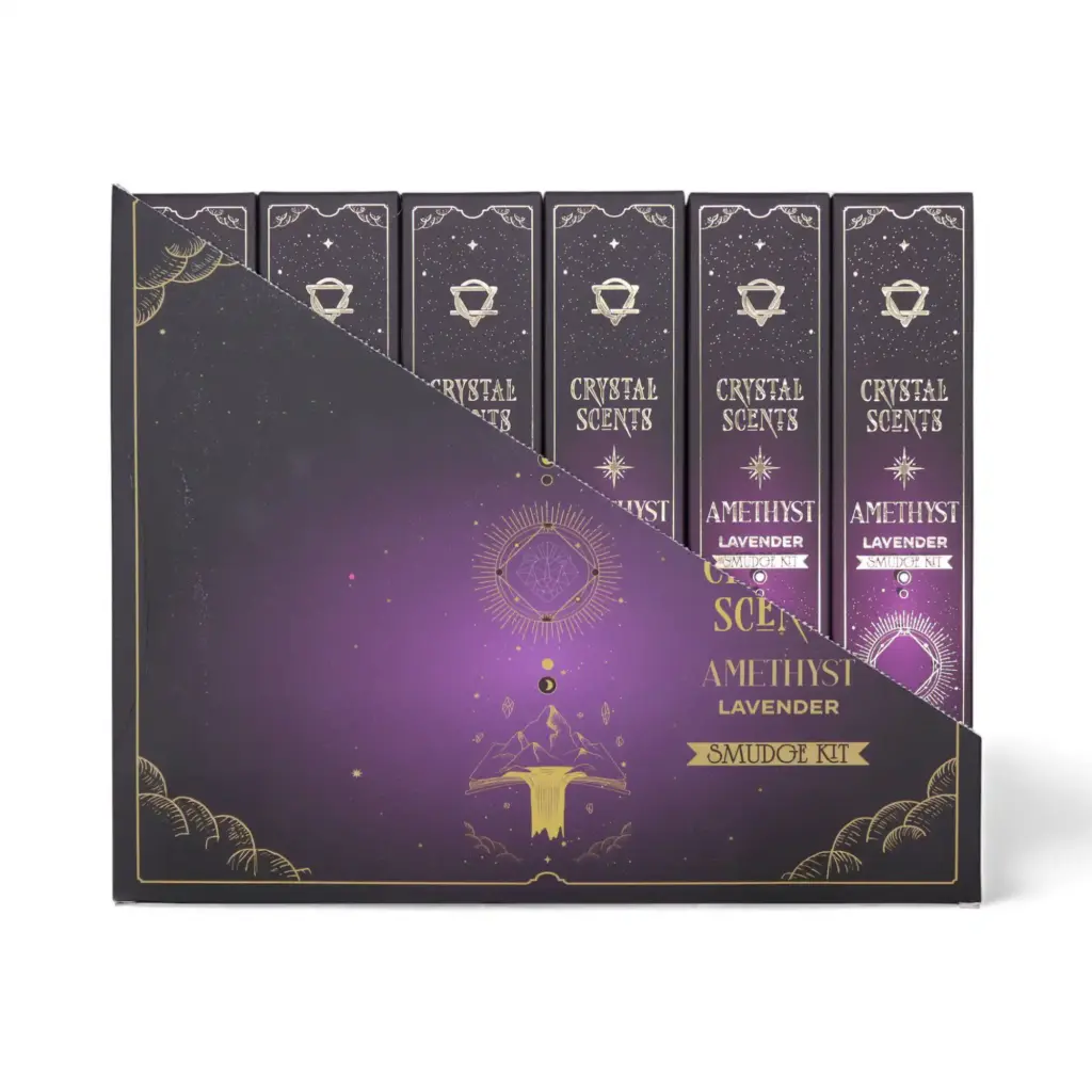 Amethyst Crystal Scents Smudge Incense – Lavender | www.artisangoods.co.uk