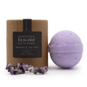 Amethyst Gem Bracelet Bath Bomb | www.artisangoods.co.uk 3