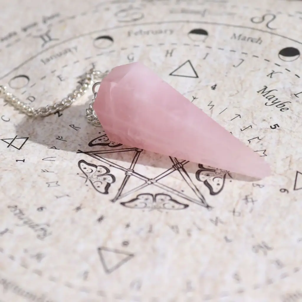 Ancient Witch Spell Incense – Love – Rose Quartz Pendulum | www.artisangoods.co.uk 3