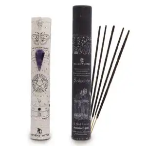 Ancient Witch Spell Incense – Seduction – Amethyst Pendulum | www.artisangoods.co.uk 1