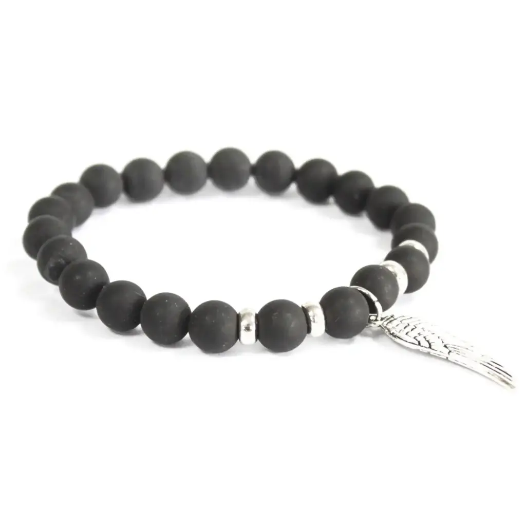 Angel Wing / Black Agate – Gemstone Bracelet | www.artisangoods.co.uk 3 Angel Wing / Black Agate – Gemstone Bracelet | www.artisangoods.co.uk 3