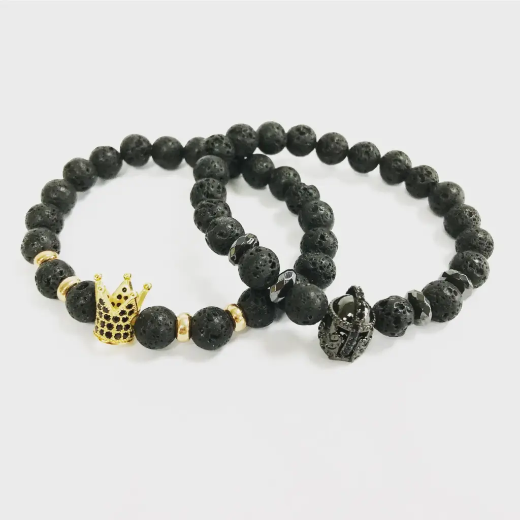 Angel Wing / Black Agate – Gemstone Bracelet | www.artisangoods.co.uk Angel Wing / Black Agate – Gemstone Bracelet | www.artisangoods.co.uk