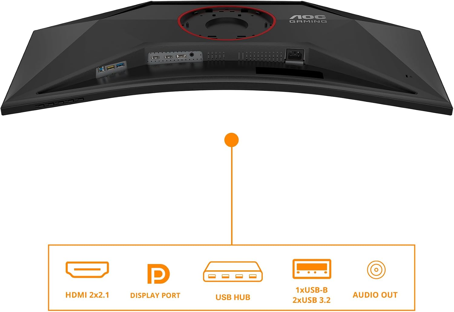 AOC CU34G4Z 34" UW-QHD Curved Gaming Monitor, 240Hz, FreeSync Premium
