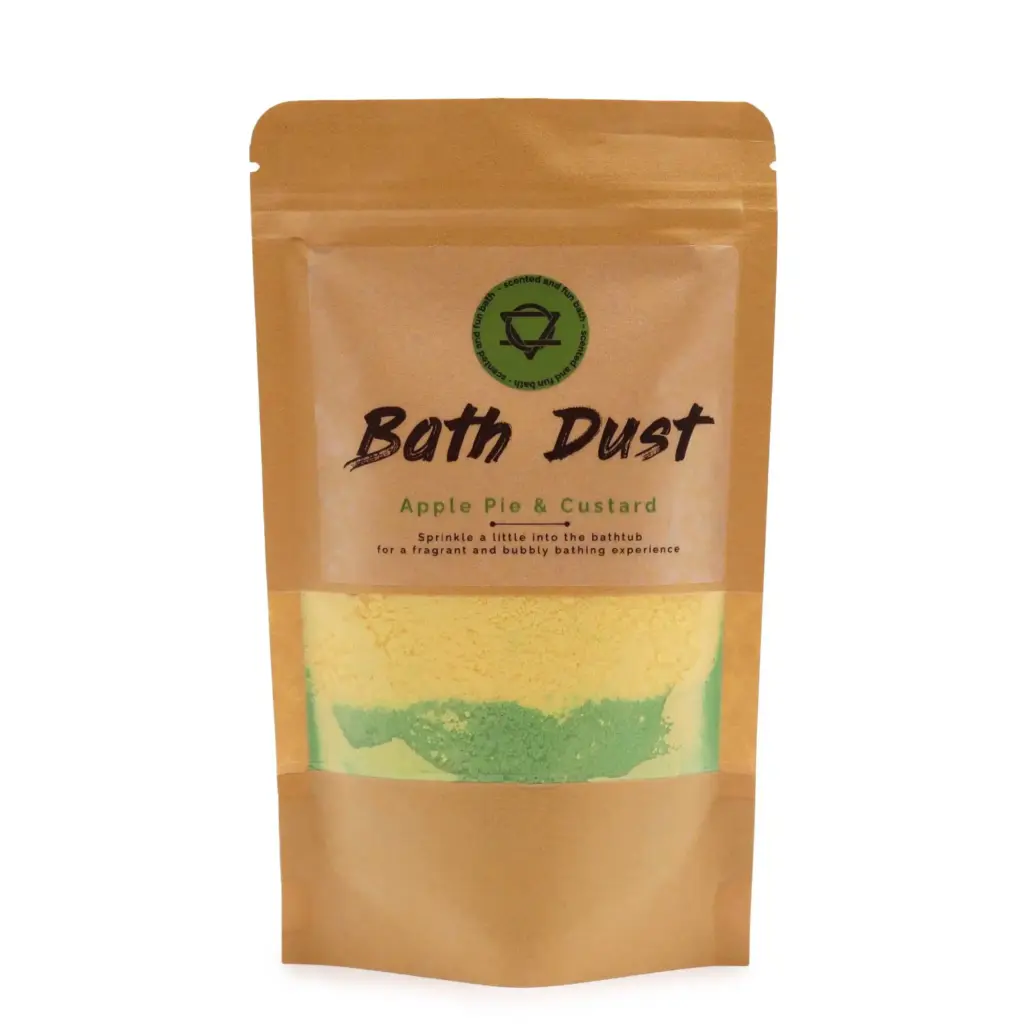 Apple Pie & Custard Bath Dust 190g | www.artisangoods.co.uk