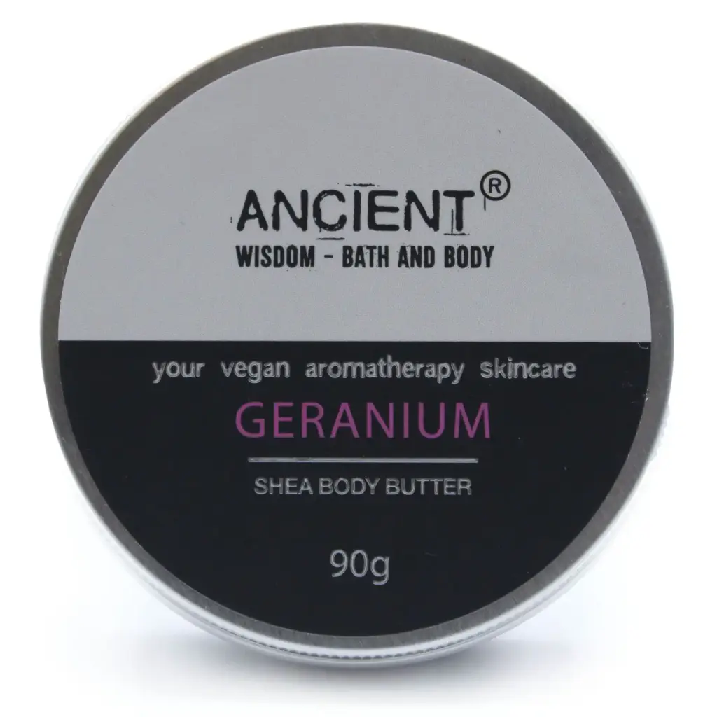 Aromatherapy Shea Body Butter 90g – Geranium | www.artisangoods.co.uk