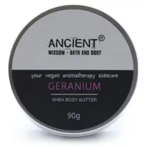 Aromatherapy Shea Body Butter 90g – Geranium | www.artisangoods.co.uk 1