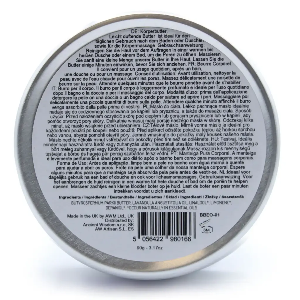 Aromatherapy Shea Body Butter 90g – Lavender | www.artisangoods.co.uk 2 Aromatherapy Shea Body Butter 90g – Lavender | www.artisangoods.co.uk 2