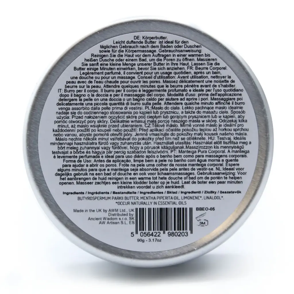 Aromatherapy Shea Body Butter 90g – Peppermint | www.artisangoods.co.uk 4