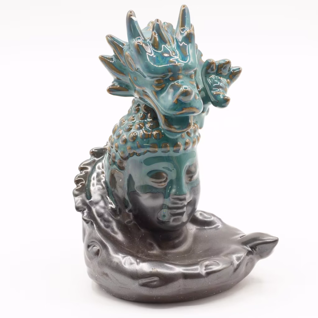 Backflow Incense Burner – Dragon Over Buddha | www.artisangoods.co.uk 3